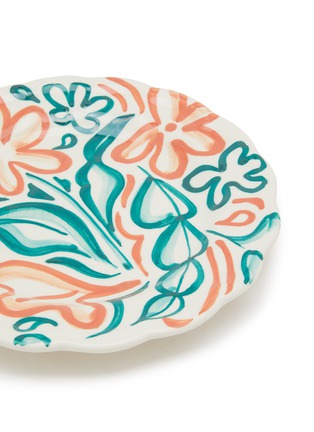 Detail View - Click To Enlarge - VAISSELLE - Colette Side Plate — Orange/Green