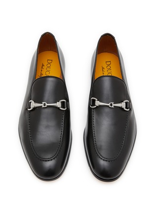 Detail View - Click To Enlarge - DOUCAL'S - Horsebit Leather Mocassin Loafers