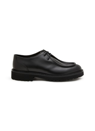 Main View - Click To Enlarge - DOUCAL'S - Scarpa Bordata Leather Loafers