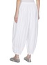 Back View - Click To Enlarge - ALAÏA - Drawstring Waist Cotton Balloon Pants