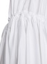  - ALAÏA - Halter Neck Drawstring Flared Cotton Poplin Dress