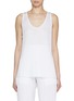 Front View - Click To Enlarge - ALAÏA - Pleated Tank Top