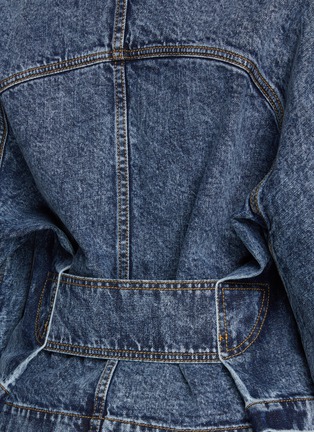  - ALAÏA - Acid Wash Denim Moto Jacket