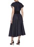 Back View - Click To Enlarge - ALAÏA - Elasticated Waist Denim Dress