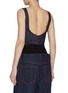 Back View - Click To Enlarge - ALAÏA - Sleeveless Denim Bodysuit