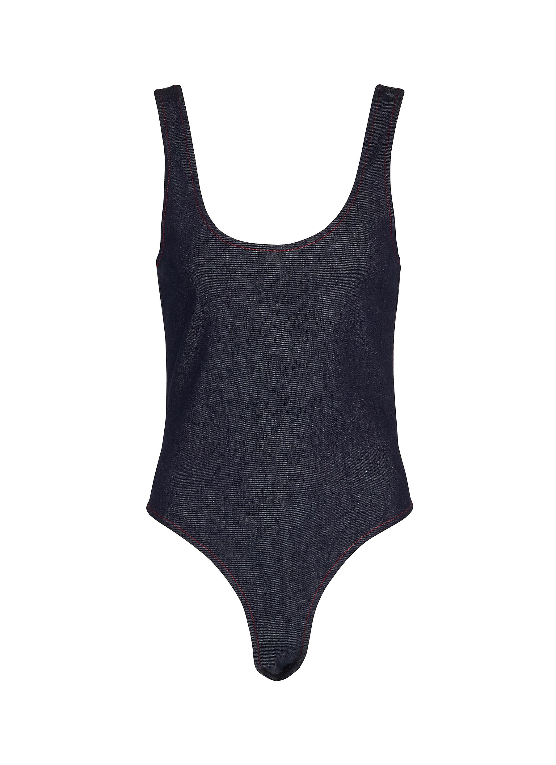 【NONCODE】Tein sleeveless denim one piece utcoco Denim Dress for Women Tie Shoulder Straps Sleeveless