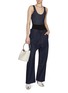 Figure View - Click To Enlarge - ALAÏA - Sleeveless Denim Bodysuit