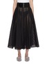 Front View - Click To Enlarge - ALAÏA - Elastic Waist Belted Flared Skirt
