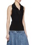 Front View - Click To Enlarge - ALAÏA - Polo Collar Bodysuit