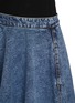  - ALAÏA - Elasticated Waistband Denim Skirt