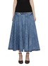 Front View - Click To Enlarge - ALAÏA - Elasticated Waistband Denim Skirt