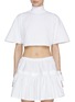 Main View - Click To Enlarge - ALAÏA - High Neck Cropped T-Shirt