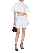 ALAÏA | High Neck Cropped T-Shirt | Women | Lane Crawford