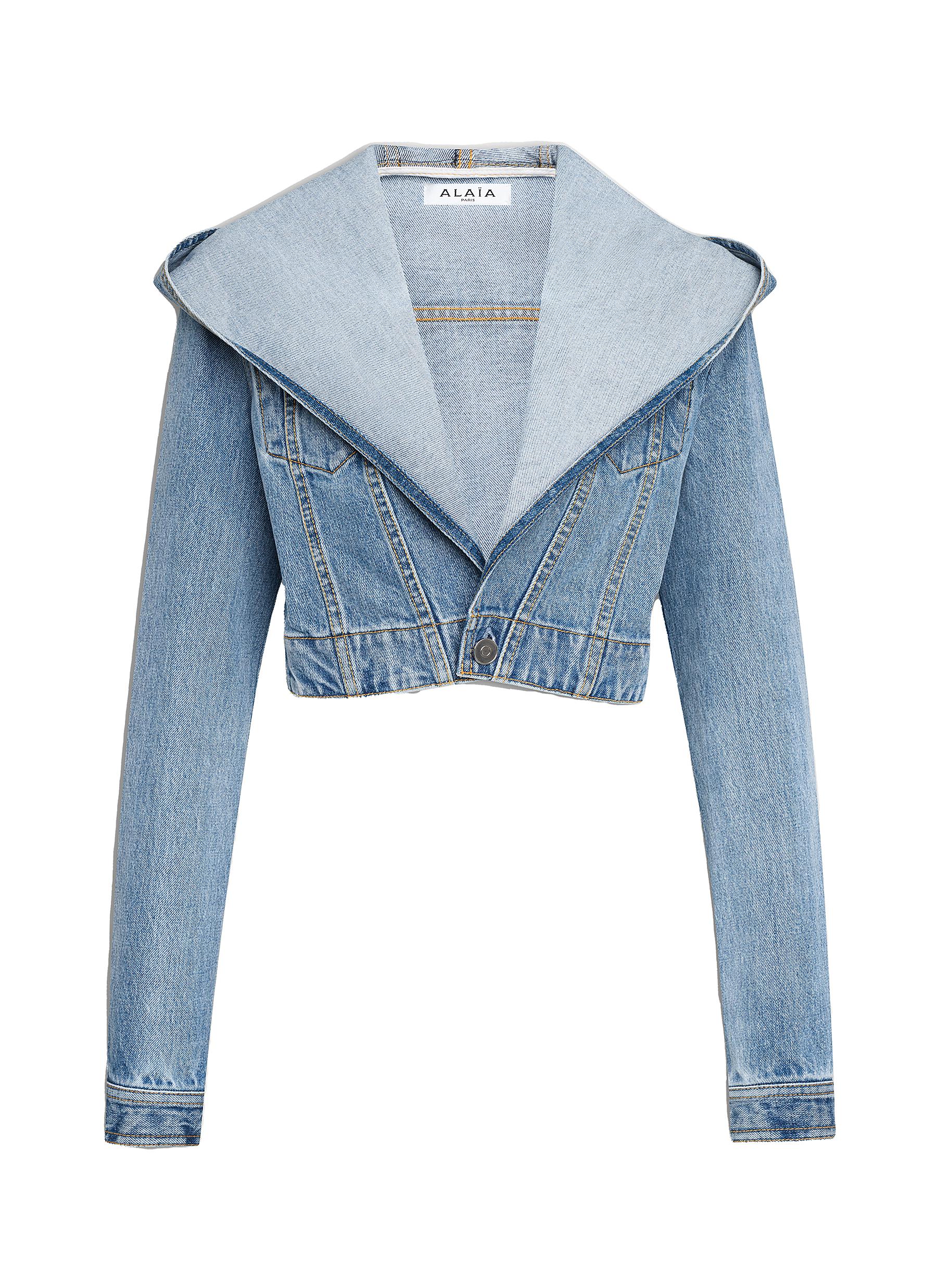 ALAIA | Round Denim Racing Jacket – Kirna Zabête