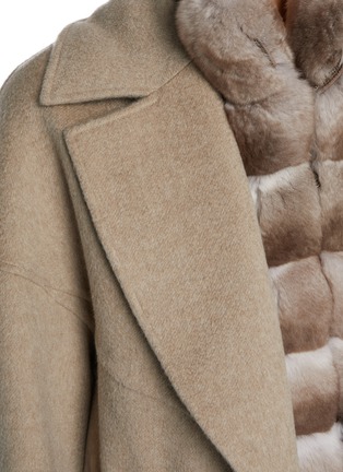  - FABIO GAVAZZI - Chinchilla Fur Bib Cashmere Jacket