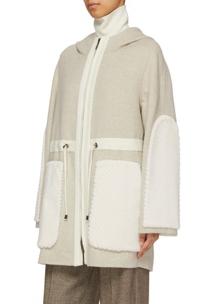 Detail View - Click To Enlarge - FABIO GAVAZZI - Wool Cashmere Parka