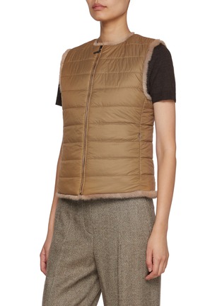 Detail View - Click To Enlarge - FABIO GAVAZZI - Reversible Mink Fur Puffer Vest