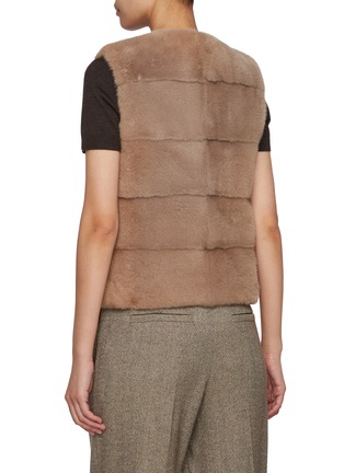 Back View - Click To Enlarge - FABIO GAVAZZI - Reversible Mink Fur Puffer Vest