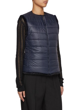 Detail View - Click To Enlarge - FABIO GAVAZZI - Reversible Mink Fur Puffer Vest