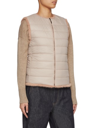 Detail View - Click To Enlarge - FABIO GAVAZZI - Reversible Mink Fur Puffer Vest