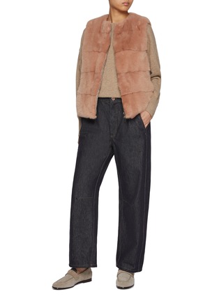 Figure View - Click To Enlarge - FABIO GAVAZZI - Reversible Mink Fur Puffer Vest