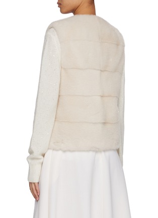 Back View - Click To Enlarge - FABIO GAVAZZI - Reversible Mink Fur Puffer Vest