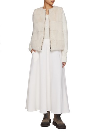 Figure View - Click To Enlarge - FABIO GAVAZZI - Reversible Mink Fur Puffer Vest