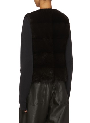 Back View - Click To Enlarge - FABIO GAVAZZI - Zip Up Mink Fur Puffer Vest