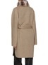 Back View - Click To Enlarge - FABIO GAVAZZI - Chinchilla Fur Collar Wool Cashmere Coat