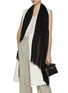 Figure View - Click To Enlarge - JANE CARR - The Crystal Cashmere Wrap Scarf