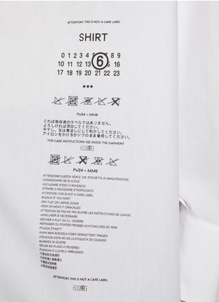  - MM6 MAISON MARGIELA - Oversized Pocket Cotton Poplin Shirt