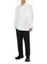 Figure View - Click To Enlarge - MM6 MAISON MARGIELA - Oversized Pocket Cotton Poplin Shirt