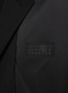  - MM6 MAISON MARGIELA - Notch Lapel Mixed Fabric Virgin Wool Blend Blazer