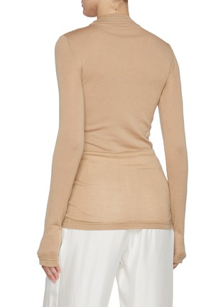 Back View - Click To Enlarge - BARENA - Double Collar Knit Top