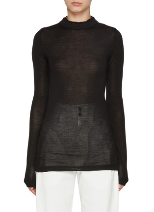 Main View - Click To Enlarge - BARENA - Double Collar Knit Top