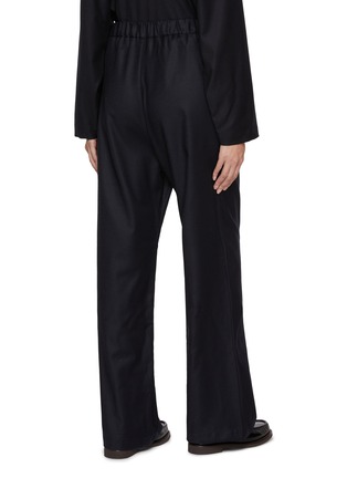 Back View - Click To Enlarge - BARENA - Elasticated Waist Flannel Trousers