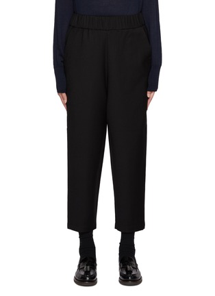 Main View - Click To Enlarge - BARENA - Elasticated Virgin Wool Blend Tapered Leg Pants