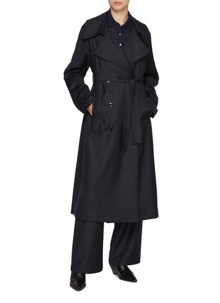 Figure View - Click To Enlarge - BARENA - Double Breasted Trench Coat