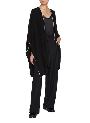 Figure View - Click To Enlarge - VINCE - Tipped Cashmere Knit Cape