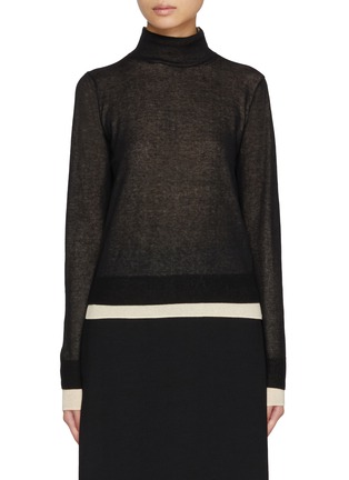 Main View - Click To Enlarge - VINCE - Turtleneck Double Layer Top