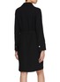 Back View - Click To Enlarge - VINCE - Leather Trim Shirt Dress