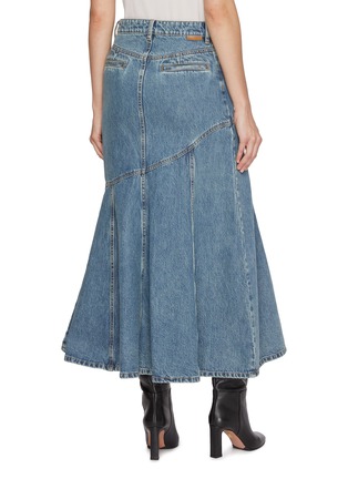 Back View - Click To Enlarge - ZIMMERMANN - Illustration Medium Wash Denim Skirt