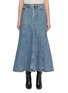 Main View - Click To Enlarge - ZIMMERMANN - Illustration Medium Wash Denim Skirt