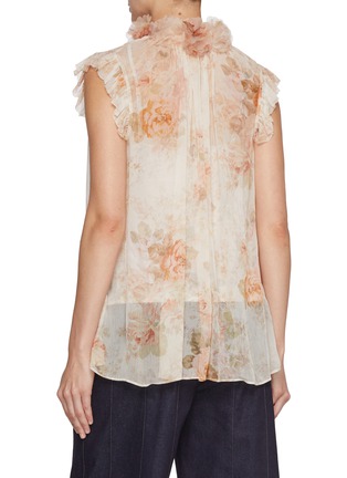 Back View - Click To Enlarge - ZIMMERMANN - Illustration Frilled Blouse