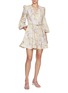 Figure View - Click To Enlarge - ZIMMERMANN - Eden Belted Linen Flip Dress