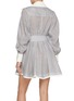 Back View - Click To Enlarge - ZIMMERMANN - Illustration Tuck Cotton Silk Mini Dress