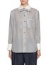 Main View - Click To Enlarge - ZIMMERMANN - Illustration Striped Cotton Silk Shirt