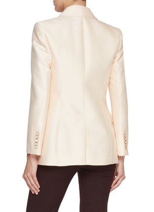 Back View - Click To Enlarge - ZIMMERMANN - Eden Single Breasted Wool Silk Blazer