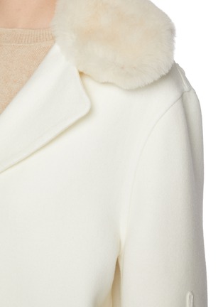  - ERMANNO SCERVINO - Shearling Collar Coat