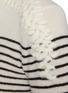  - ERMANNO SCERVINO - Knotted Shoulder Stripe Cashmere Knit Top